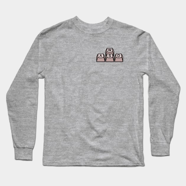 WASD Keys Long Sleeve T-Shirt by Azafran